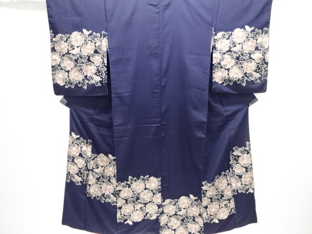 JAPANESE KIMONO / ANTIQUE KIMONO / TAISHO ROMAN STYLE / SILK / FLOWERS